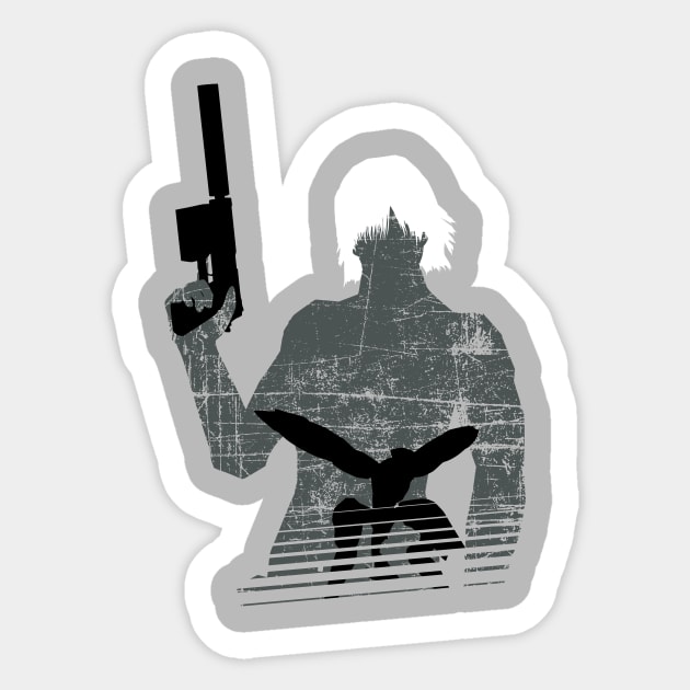 Raiden Silhouette - Metal Gear Solid 2 Sticker by InfinityTone